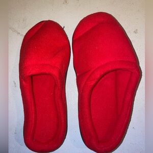 Red women’s slippers